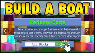 Build a Boat codes